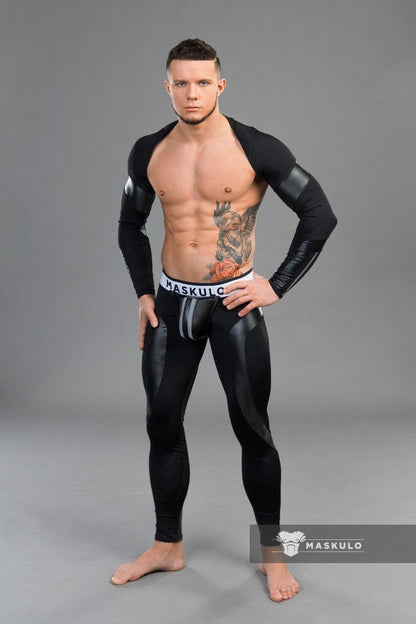Youngero Classic. Crop Top. Long Sleeves. White Neon - MTP159-Y1 3 - www.maskulo.berlin Local City Store