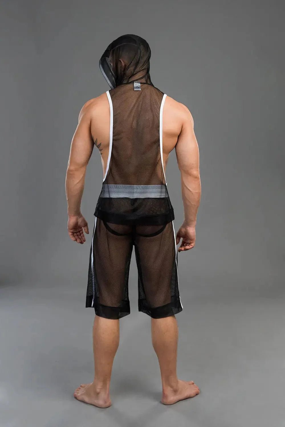 Youngero Classic. Mesh Hoodie Top. White - MTP166-Y1 7 - www.maskulo.berlin Local City Store