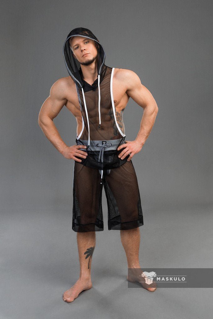 Youngero Classic. Mesh Shorts. Orange Neon - MSH223-Y1 10 - www.maskulo.berlin Local City Store
