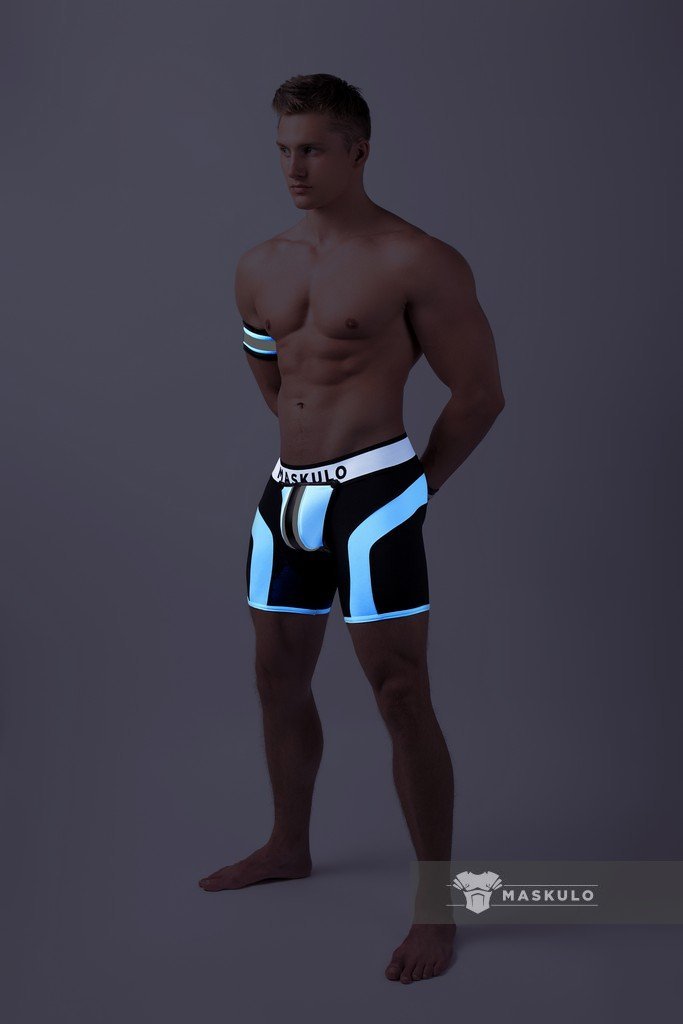 Youngero Classic. Open Rear Shorts. Green Neon - MSH206-Y1 - www.maskulo.berlin - Local store