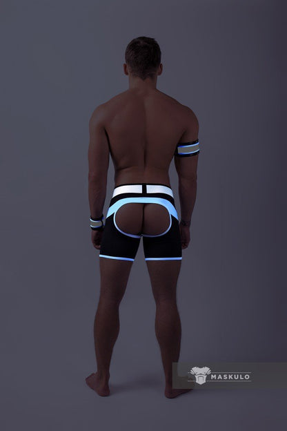 Youngero Classic. Open Rear Shorts. Green Neon - MSH206-Y1 - www.maskulo.berlin - Local store