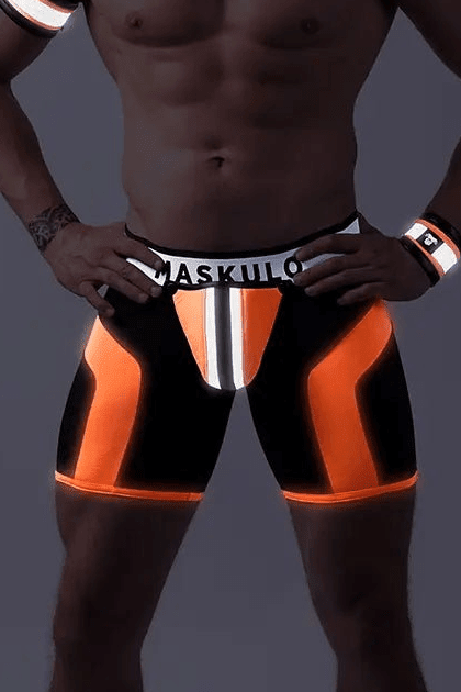 Youngero Classic. Open Rear Shorts. Orange Neon - MSH204-Y1 - www.maskulo.berlin - Local store