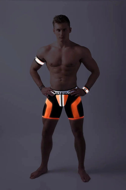 Youngero Classic. Open Rear Shorts. Orange Neon - MSH204-Y1 6 - www.maskulo.berlin Local City Store