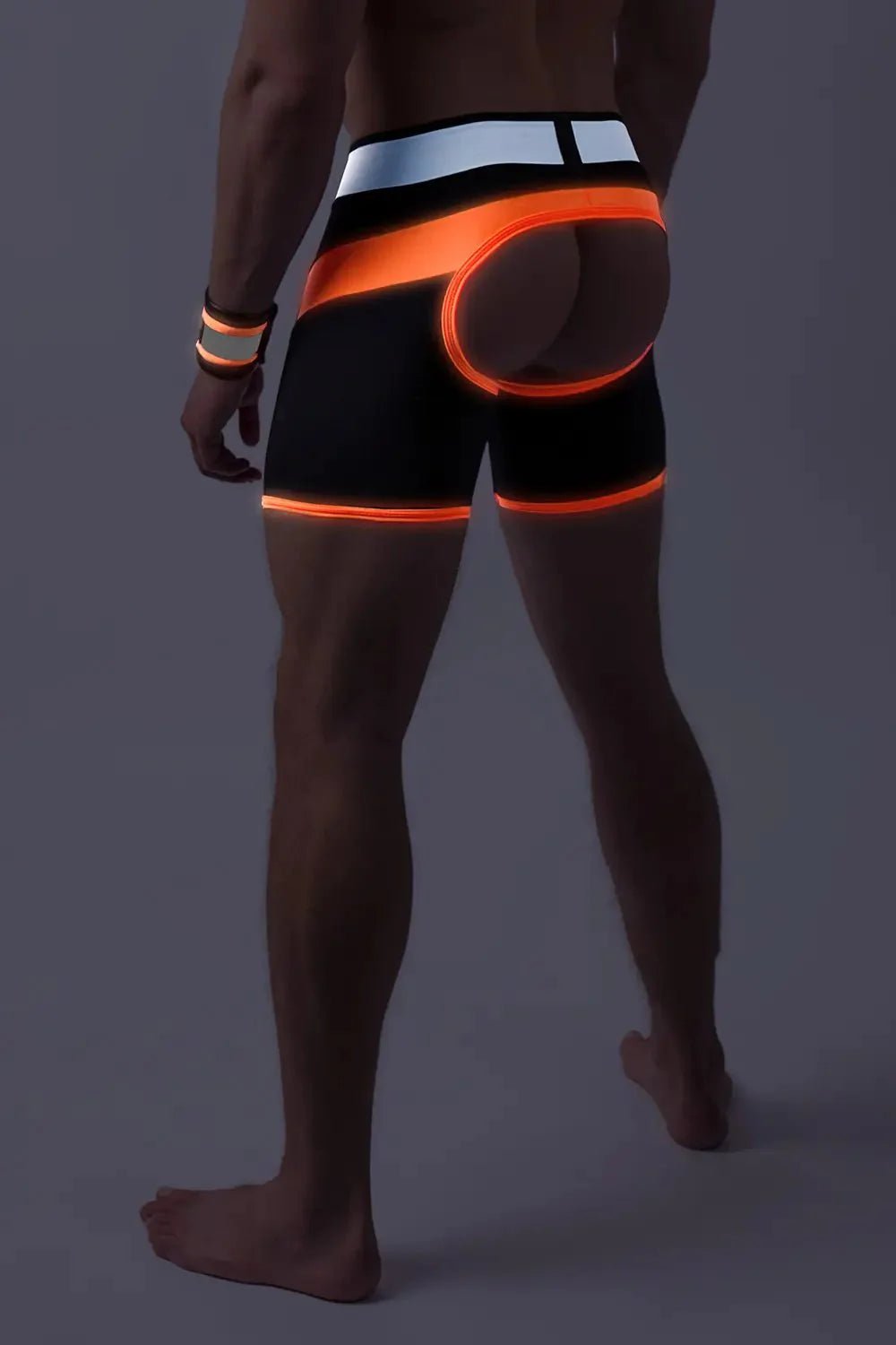 Youngero Classic. Open Rear Shorts. Orange Neon - MSH204-Y1 2 - www.maskulo.berlin Local City Store