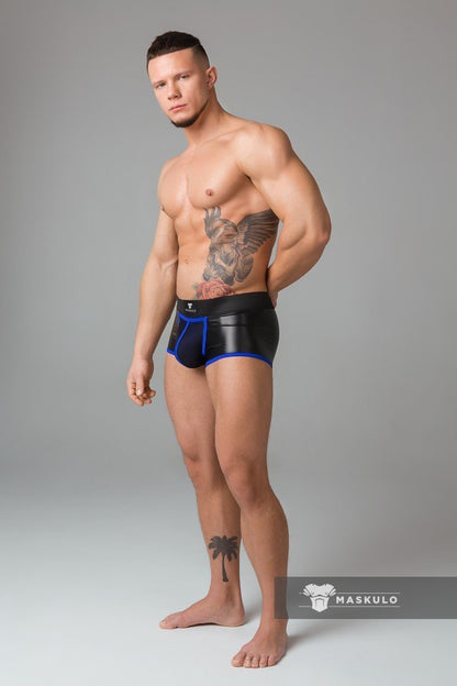 Youngero Classic. Open Rear Trunk Shorts. Blue Royal - MTR119-Y1 2 - www.maskulo.berlin Local City Store