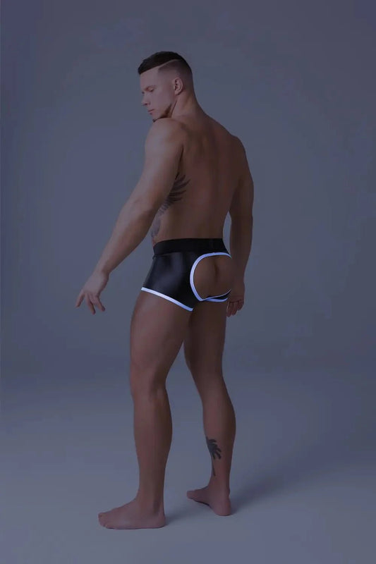 Youngero Classic. Open Rear Trunk Shorts. White Neon - MTR120-Y1 - www.maskulo.berlin - Local store