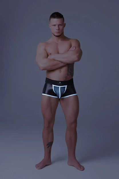 Youngero Classic. Open Rear Trunk Shorts. White Neon - MTR120-Y1 5 - www.maskulo.berlin Local City Store