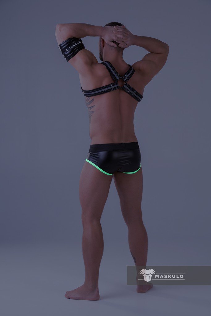 Youngero Classic. Regular Rear Briefs. Green Neon - MBR157-Y1 3 - www.maskulo.berlin Local City Store