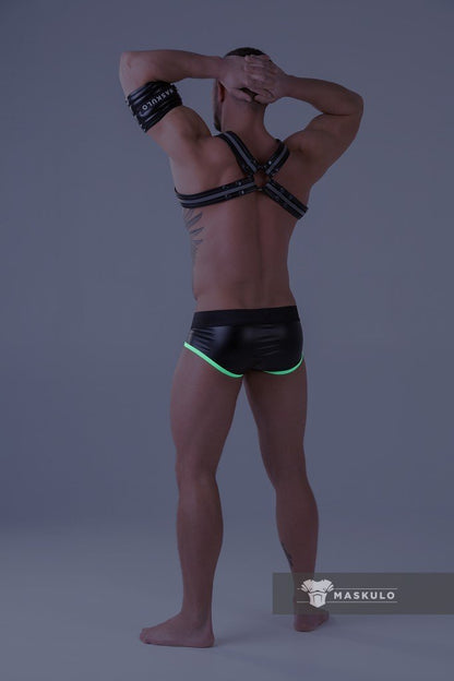 Youngero Classic. Regular Rear Briefs. Green Neon - MBR157-Y1 3 - www.maskulo.berlin Local City Store