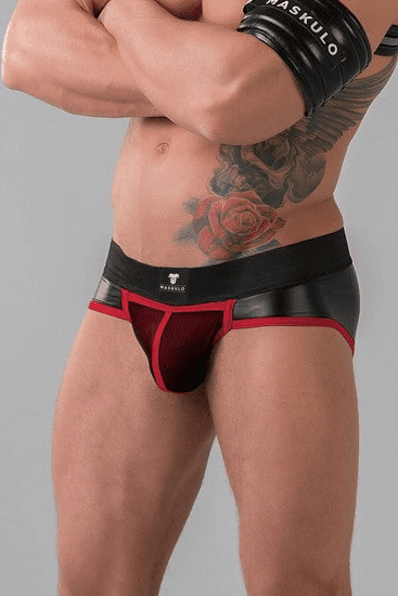 Youngero Classic. Regular Rear Briefs. Red - MBR153-Y1 1 - www.maskulo.berlin Local City Store