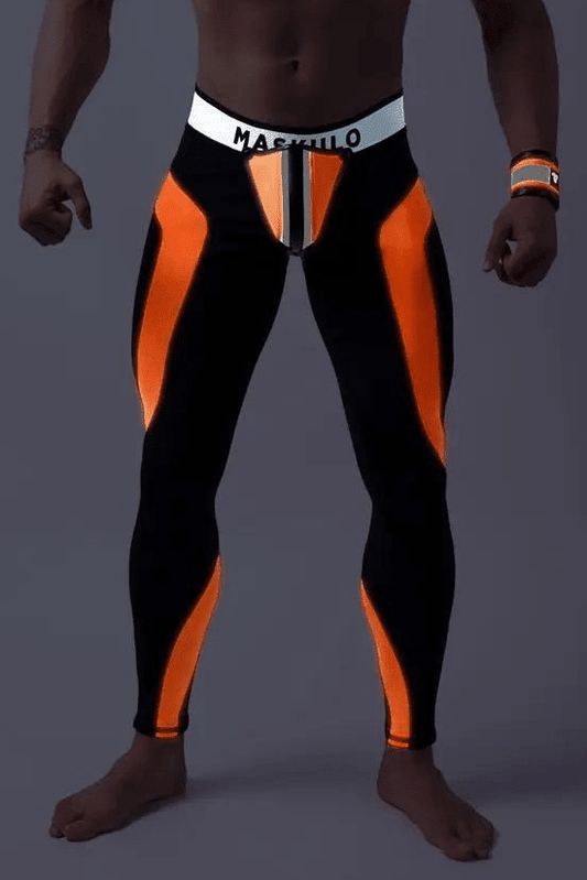 Youngero Classic. Regular Rear Leggings. Orange Neon - MLG148-Y1 - www.maskulo.berlin - Local store