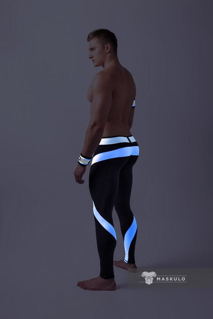 Youngero Classic. Regular Rear Leggings. White Neon - MLG153-Y1 4 - www.maskulo.berlin Local City Store