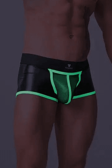 Youngero Classic. Regular Rear Trunk Shorts. Green Neon - MTR125-Y1 - www.maskulo.berlin - Local store