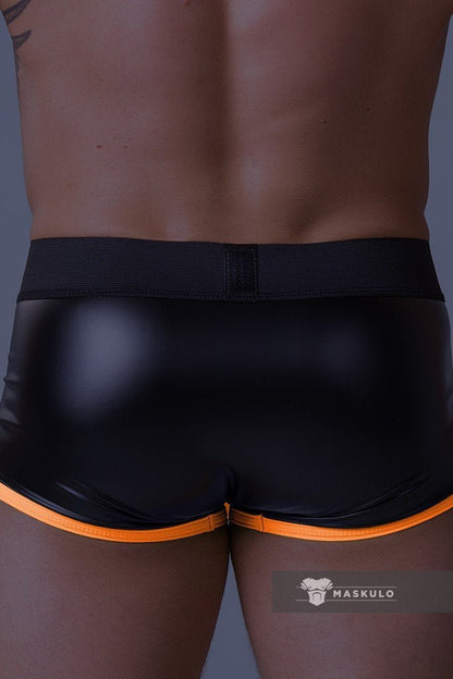 Youngero Classic. Regular Rear Trunk Shorts. Orange Neon - MTR122-Y1 9 - www.maskulo.berlin Local City Store
