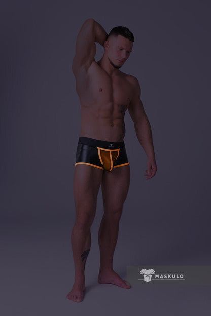 Youngero Classic. Regular Rear Trunk Shorts. Orange Neon - MTR122-Y1 10 - www.maskulo.berlin Local City Store