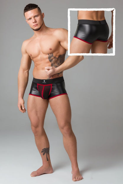 Youngero Classic. Regular Rear Trunk Shorts. Red - MTR121-Y1 - www.maskulo.berlin - Local store