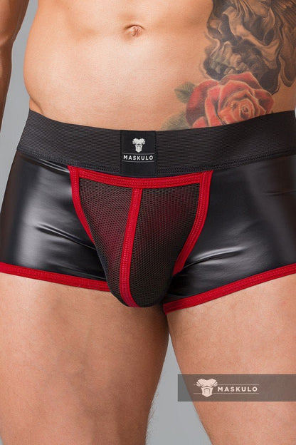 Youngero Classic. Regular Rear Trunk Shorts. Red - MTR121-Y1 - www.maskulo.berlin - Local store