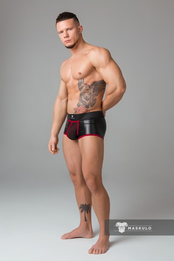 Youngero Classic. Regular Rear Trunk Shorts. Red - MTR121-Y1 - www.maskulo.berlin - Local store