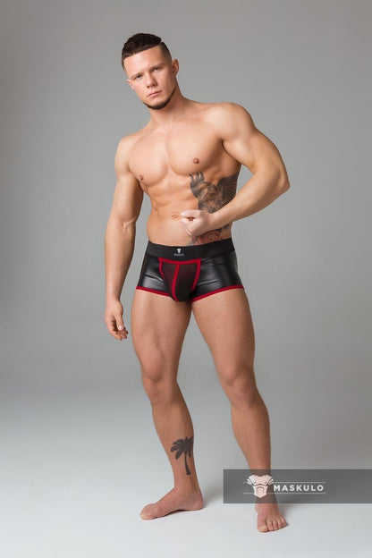 Youngero Classic. Regular Rear Trunk Shorts. Red - MTR121-Y1 - www.maskulo.berlin - Local store