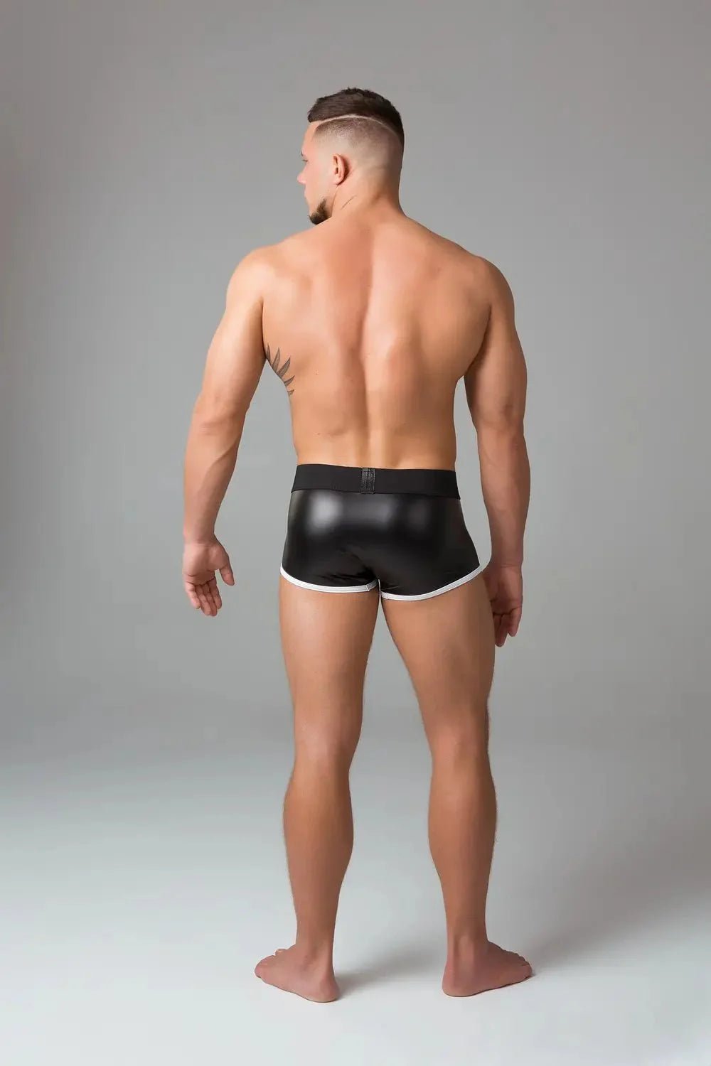 Youngero Classic. Regular Rear Trunk Shorts. White Neon - MTR127-Y1 3 - www.maskulo.berlin Local City Store