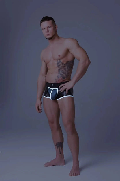 Youngero Classic. Regular Rear Trunk Shorts. White Neon - MTR127-Y1 4 - www.maskulo.berlin Local City Store