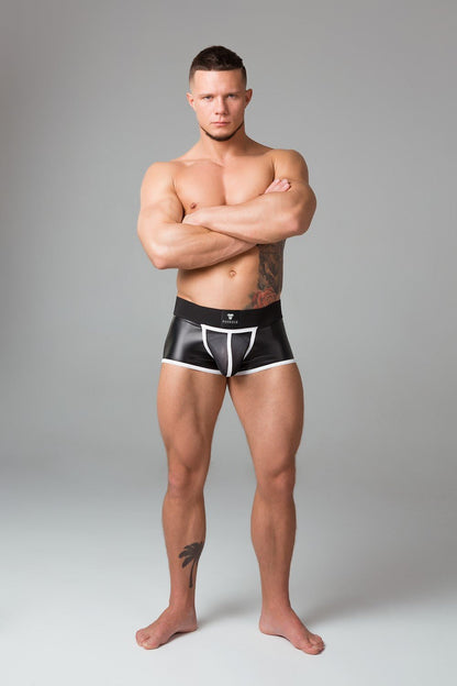 Youngero Classic. Regular Rear Trunk Shorts. White Neon - MTR127-Y1 2 - www.maskulo.berlin Local City Store