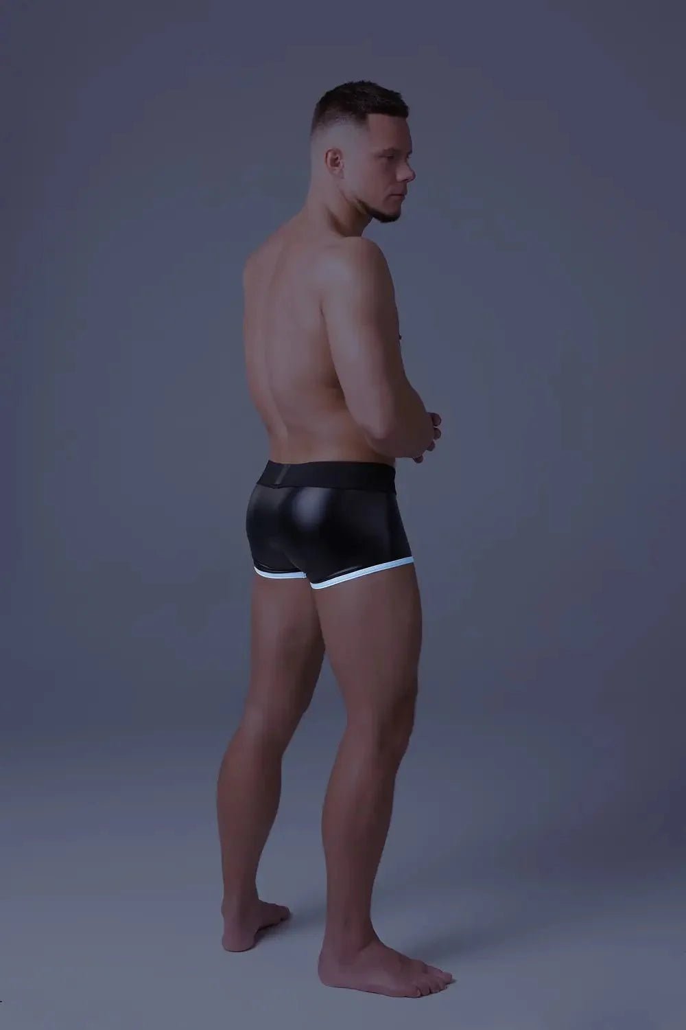Youngero Classic. Regular Rear Trunk Shorts. White Neon - MTR127-Y1 5 - www.maskulo.berlin Local City Store