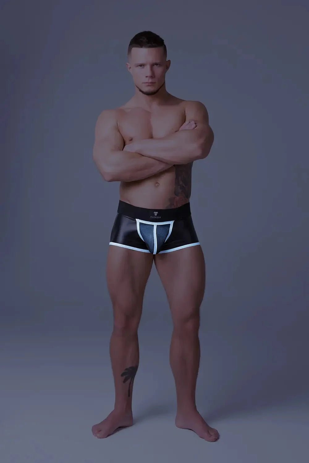 Youngero Classic. Regular Rear Trunk Shorts. White Neon - MTR127-Y1 6 - www.maskulo.berlin Local City Store