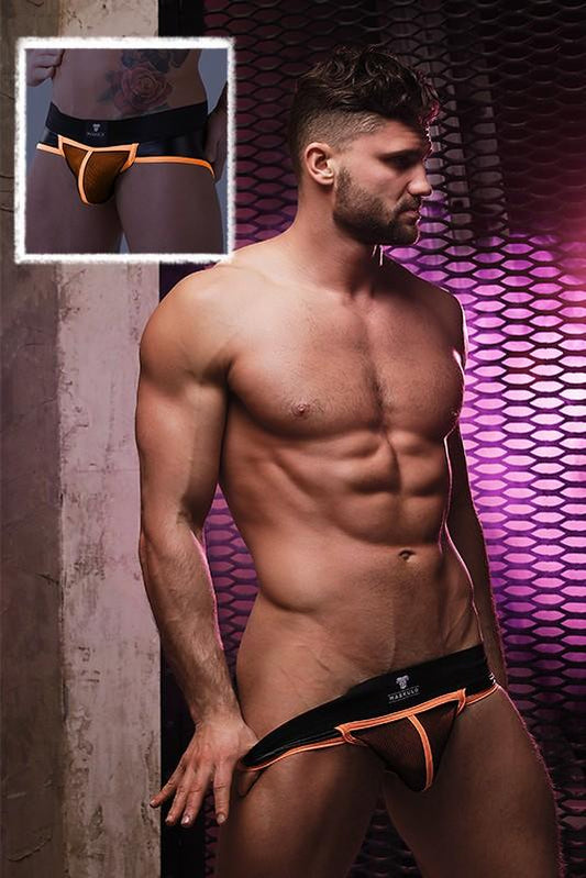 Youngero Classic. Zip-Rear Briefs. Orange Neon - MBR161-Y1 - www.maskulo.berlin - Local store