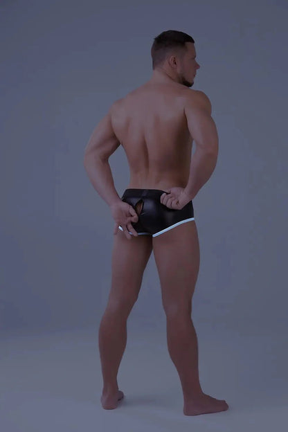 Youngero Classic. Zip-Rear Briefs. White Neon - MBR165-Y1 - www.maskulo.berlin - Local store