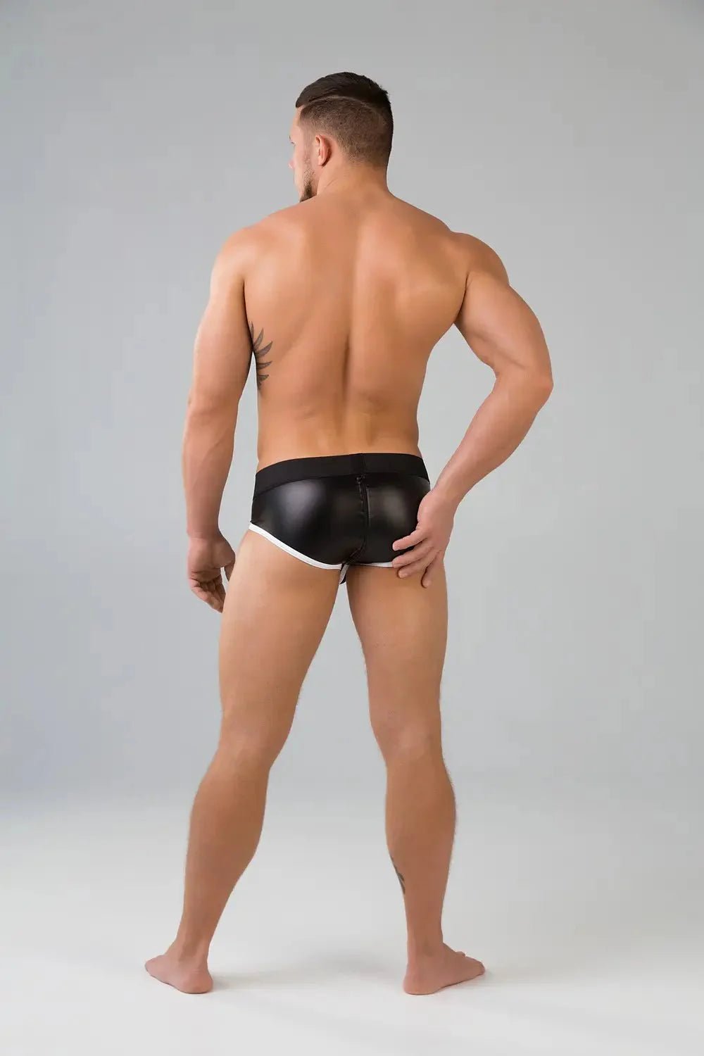 Youngero Classic. Zip-Rear Briefs. White Neon - MBR165-Y1 - www.maskulo.berlin - Local store
