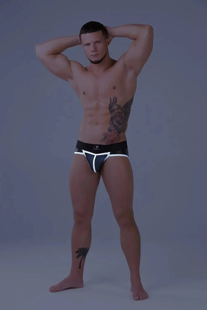 Youngero Classic. Zip-Rear Briefs. White Neon - MBR165-Y1 - www.maskulo.berlin - Local store