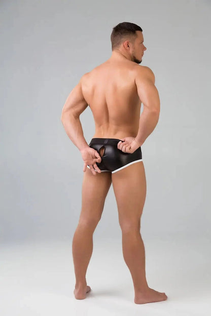 Youngero Classic. Zip-Rear Briefs. White Neon - MBR165-Y1 - www.maskulo.berlin - Local store