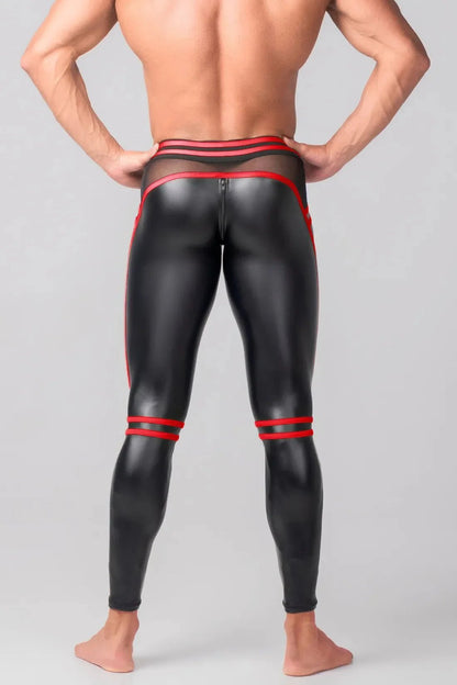 Youngero Gen-Y Zip-Rear Leggings. Red - MLG183-Y1 3 - www.maskulo.berlin Local City Store