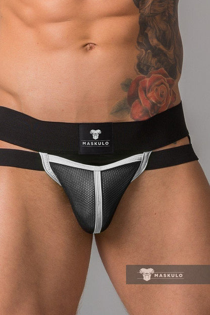 Youngero. Jockstrap. Mesh Codpiece. Neon Orange - MJS161-Y1 2 - www.maskulo.berlin Local City Store
