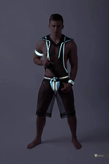 Youngero Classic. Jockstrap. White Neon