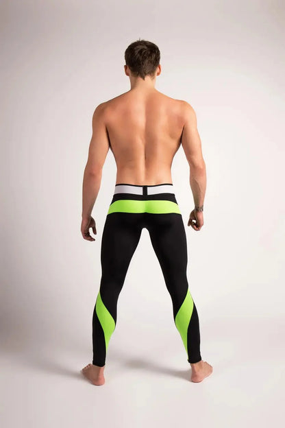 Youngero Classic. Regular Rear Leggings. Green Neon