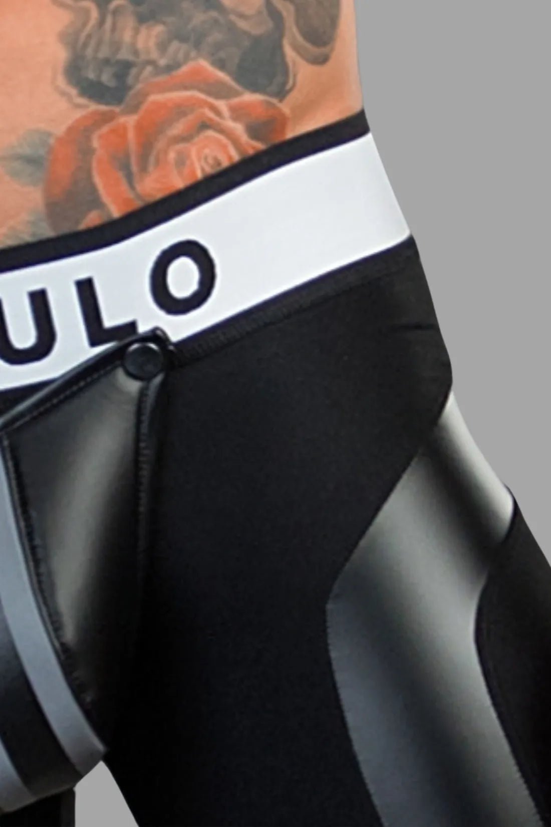 Youngero. Men's Fetish Cycling Shorts. Codpiece. Zipped Rear. Black - MSH118-Y1 6 - www.maskulo.berlin Local City Store