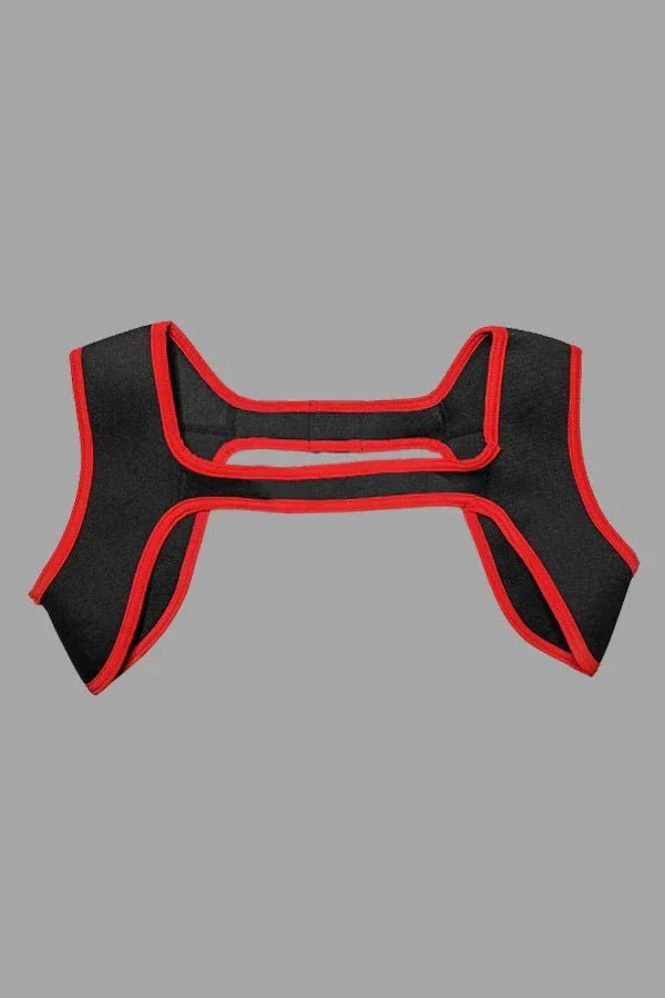 Zale Aquatorr Neoprene Chest Harness. Black + Red - MHR189-Y2 - www.maskulo.berlin - Local store