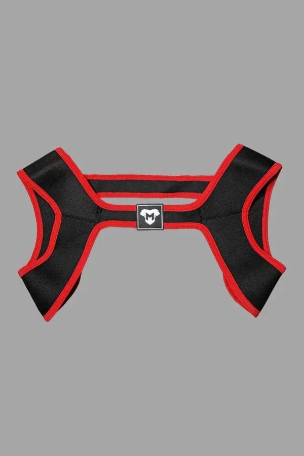 Zale Aquatorr Neoprene Chest Harness. Black + Red - MHR189-Y2 - www.maskulo.berlin - Local store