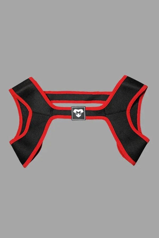 Zale Aquatorr Neoprene Chest Harness. Black + Red - MHR189-Y2 - www.maskulo.berlin - Local store