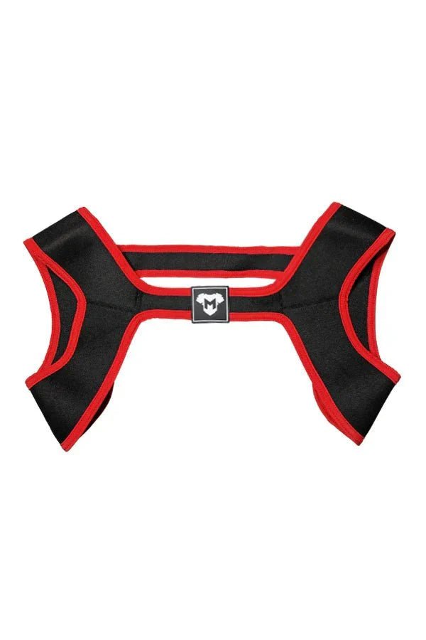 Zale Aquatorr Neoprene Chest Harness. Black + Red - MHR189-Y2 - www.maskulo.berlin - Local store